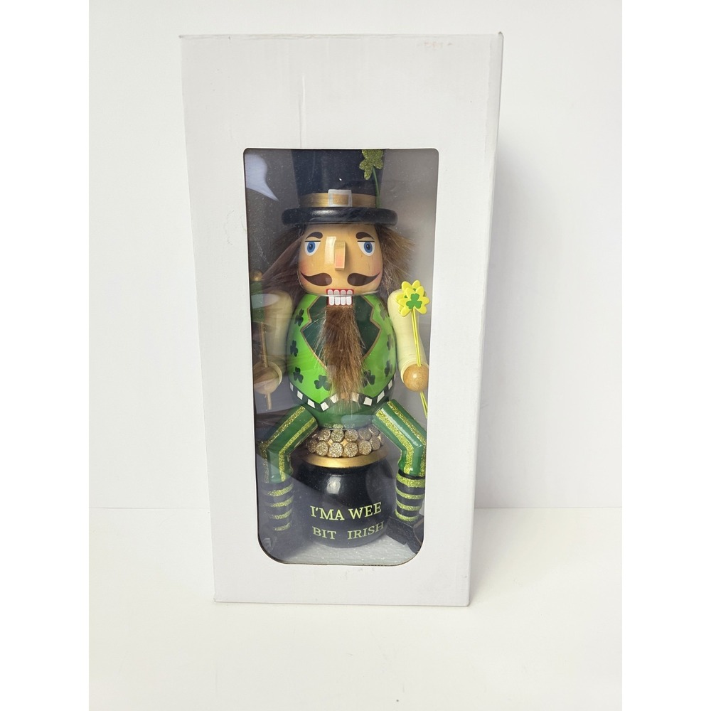Kurt S Adler Christmas Holiday Nutcracker St Patricks Day Im'a wee bit Irish NIB